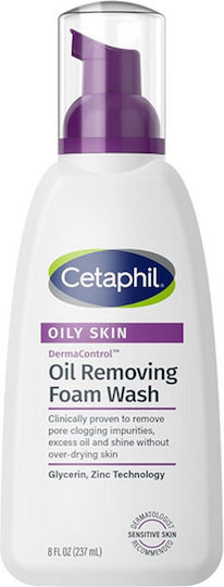 Cetaphil Dermacontrol Spumă de Curățare pentru Față cu Zinc și Glicerină 237 Ml