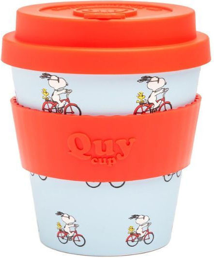 QuyCup Чаша Пластмаса с Капак Бяла 230мл