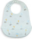 Interbaby Waterproof Bib Silicone Blue for 6 m+