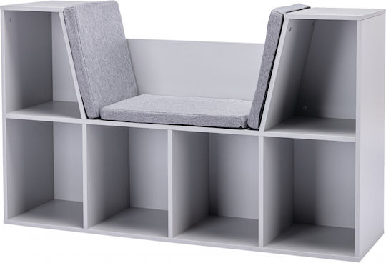 Библиотека Подов Сив 103x30x62см
