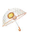 Sassi Junior Umbrelă pentru copii Baston Portocaliu cu diametrul de 68cm.