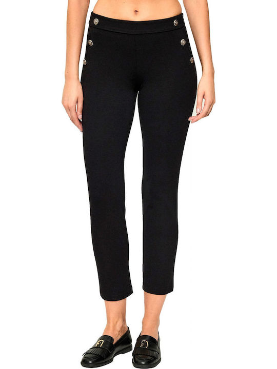 Liu Jo Women's Fabric Trousers Skinny Fit Black MF5348J9189-22222