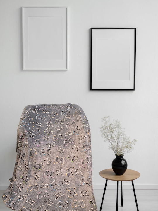 Decke Vlies Leuchtend Grey 200x150cm