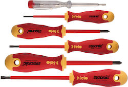 Felo Set 5 Electrician VDE Screwdrivers