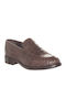Leather Women's Moccasins in Brown Color