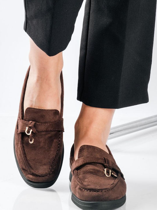 The Shoemart Women's Loafers in Brown Color
