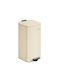 Songmics Waste Bin Waste Metallic with Pedal Beige 30lt 1pcs
