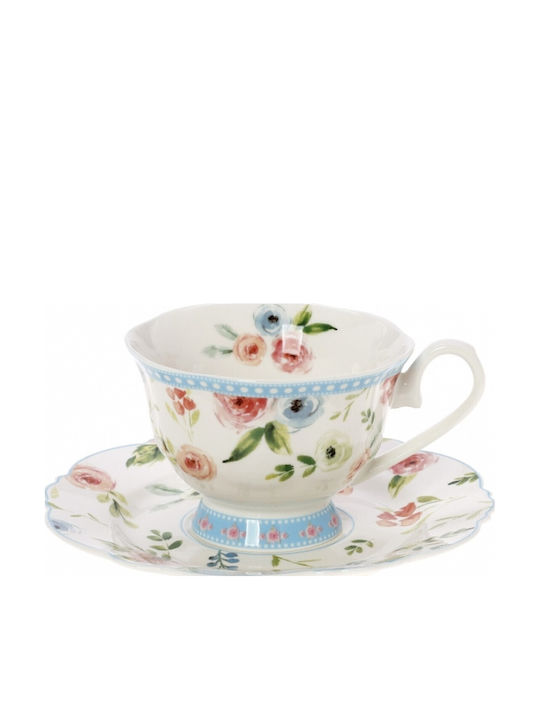 Cryspo Trio Cup Coffee Porcelain Blue 100ml