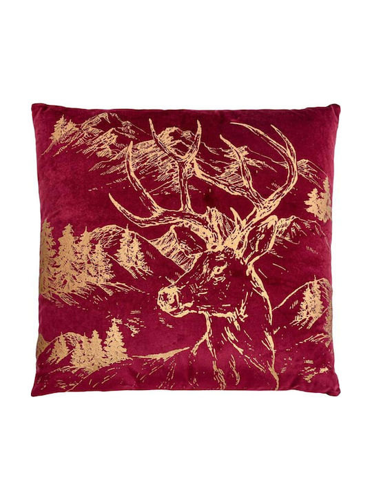 Fylliana Christmas Decorative Pillow Square Red...