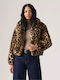 Elle Μακρύ Γυναικείο Μπουφάν για Χειμώνα Muriel Faux Leopard