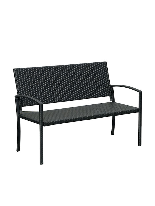 Παγκάκι Εξωτερικού Χώρου Rattan 122x60x85cm