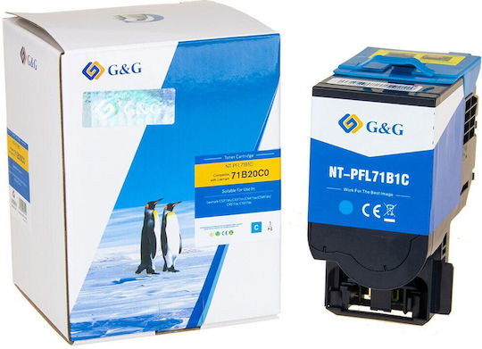 Premium Toner G&g 2.3k Lexmark 71b20c0 Cyan Return Program