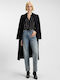 Eldja Women's Striped Long Sleeve Shirt Black