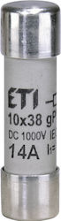 Siguranta Fuzibila Cilindrica Gpv Protectie Module Fotovoltaice 10x38 14a 1000v Dc 002625079 Eti