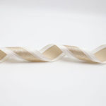 Ribbon Cream Satin Champagne Glitter 914x6.3cm ...
