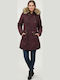 Winter Jacke Parka Rot