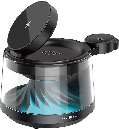Wiwu 5in1 Flow Wireless Charging Speaker Station Ηχείο Bluetooth 25W Μαύρο