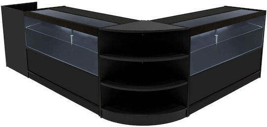 Eclipse Led Shop Counter Set Lm60 Tb60 & 2 X C1500 Schwarze