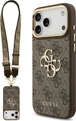 Guess 4g Big 4g Classic Logo Big Strap Metal Buttons Καφέ (iPhone 17 Pro Max)