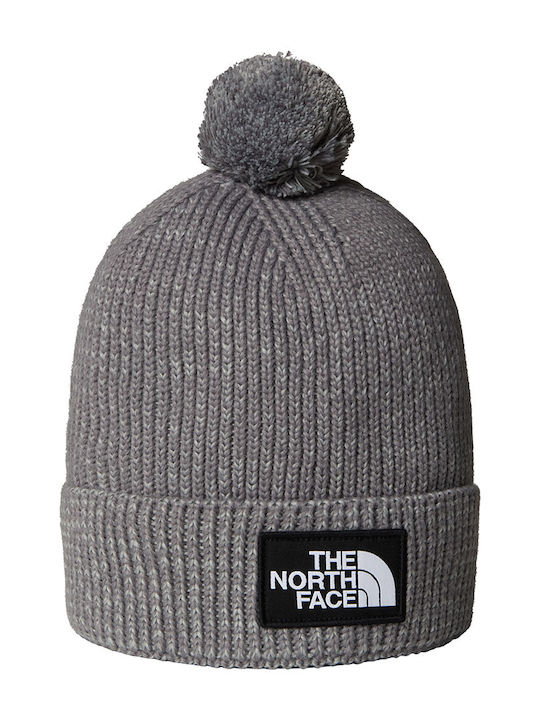 Beanie Unisex Σκούφος με Rib Πλέξη σε Γκρι χρώμα