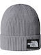 Beanie Unisex Beanie with Rib Knit in Gray color