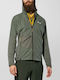Pedroc Pl Wind Hd Ανδρική Ζακέτα Fleece με Κουκούλα Χακί