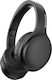 Powertech PT-1463 Ασύρματα / Ενσύρματα On Ear Ακουστικά με 30 ώρες Λειτουργίας Μαύρα