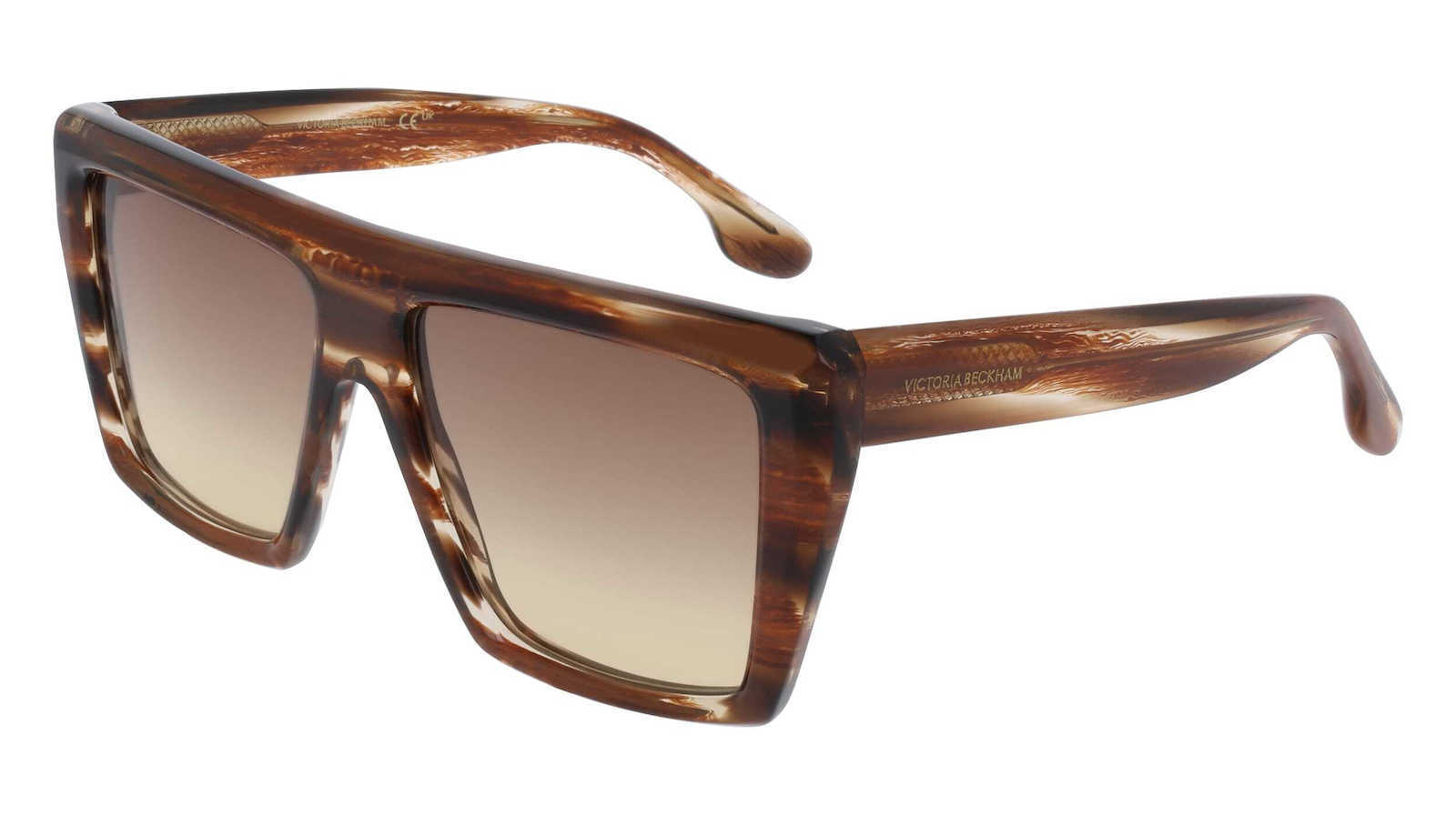Victoria Beckham VB686S geometric-frame sunglasses in brown acetate with gradien VICTORIA BECKHAM | Women main image 3