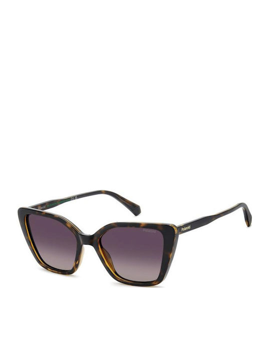 Polaroid Women's Sunglasses with Brown Tartarug...