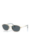 Ray Ban Unisex Γυαλιά Ηλίου με Χρυσό Μεταλλικό Σκελετό και Μπλε Φακό RB3749 9278R5