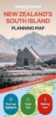 Lonely Planet New Zealand's South Island Planning Map - Lonely Planet Global Limited - Sheet Map, Folded