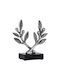 Metallic Decorative Leaf Fylliana FL76902 Silver Antique Color 18x6x18cm