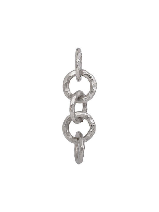 Μεταλλικο Διακοσμητικο Fylliana Chain Νικελ Χρωμα 10x10x34εκ