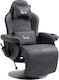 HomCom 700-142V00BK Gaming Chair with Footrest Black