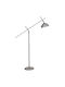 Opviq Stehleuchte H170xB113cm. mit Fassung für Lampe E27 Gray