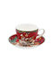 Christmas Set 2pcs Mugs Saucer Fylliana Fl016 Gingerbread Man 8x6cm