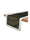 Decorative Christmas Runner Fylliana Fl1986 Green-White-Gold 40x140cm