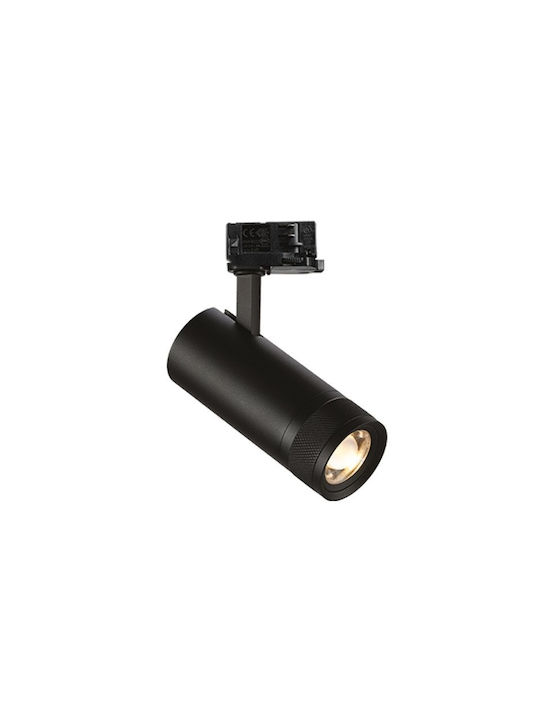 Ideal Lux Μονό LED Θερμό Λευκό Σποτ σε Μαύρο Χρώμα
