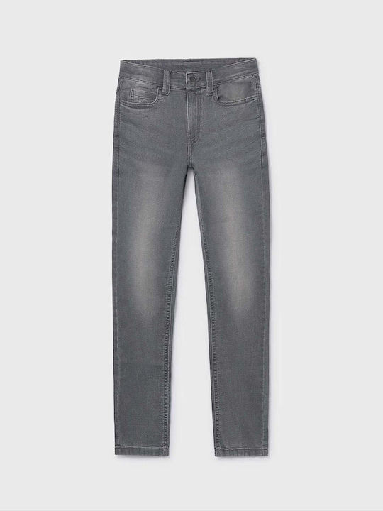 Mayoral Kids' Denim Pants Gray