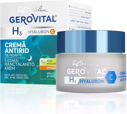 Gerovital H3 Hyaluron C Reich Creme Gesicht Nacht 50ml