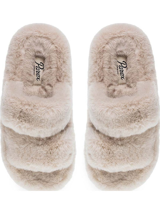 Winter Women's Slippers Beige