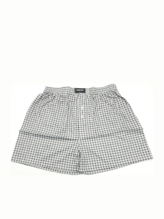 Topaki Herren Boxershorts Schwarz Weiß