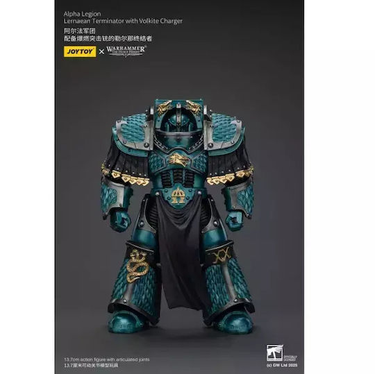 Warhammer Horus Heresy Alpha Legion Lernaean Terminator Volkite Charger Action Figure 20cm