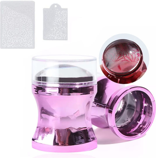 Jelly Stamp Nageldesign Δυο Καρτέλες Σχέδια