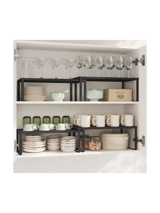 Songmics Tabletop Inox Base 2 Pieces Black
