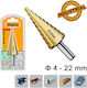 Ingco Conical Drill Graduated 4-22 Mm Aksds42203
