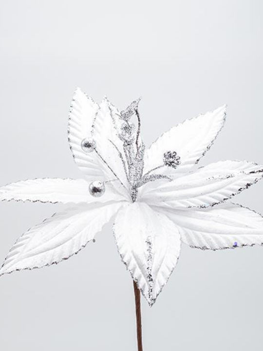 White Flower Subtle Glitter Line 30x20cm 600-47598
