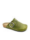 Comfort Way Shoes Γυναικεία Δερμάτινα Ανατομικά Σαμπό Πράσινα