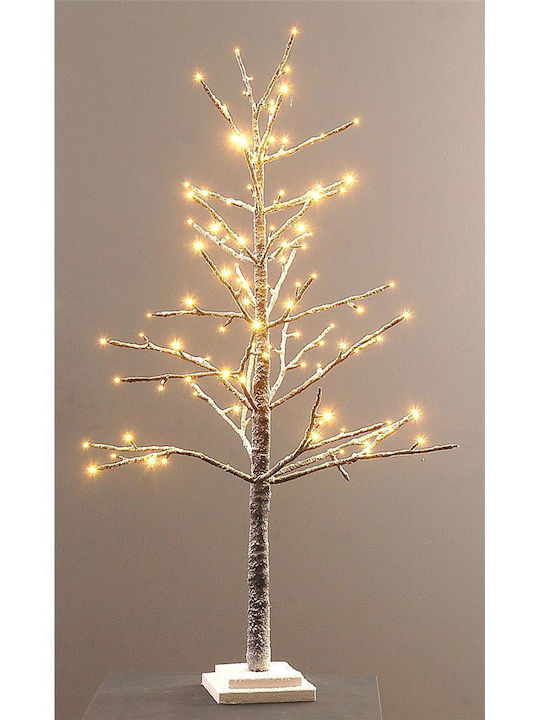 Christmas Tree Snow with Wooden Frame 120cm with LED Lighting