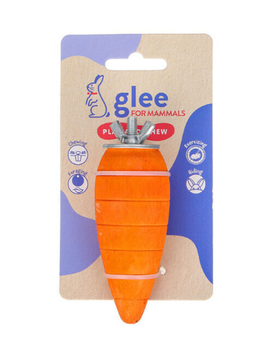 Glee Παιχνίδι Τρωκτικών Ξύλινο Καρότο Ροκανίσματα 7.5cm Glee